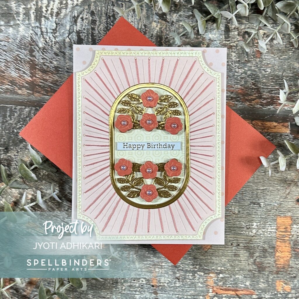 Spellbinders stitching die of the month for Dec 24